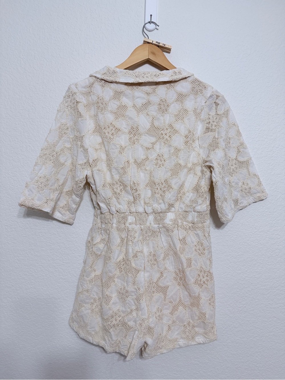 Jen’s Pirate Booty - Free People 100% cotton White Eyelet Romper medium - Picture 12 of 15